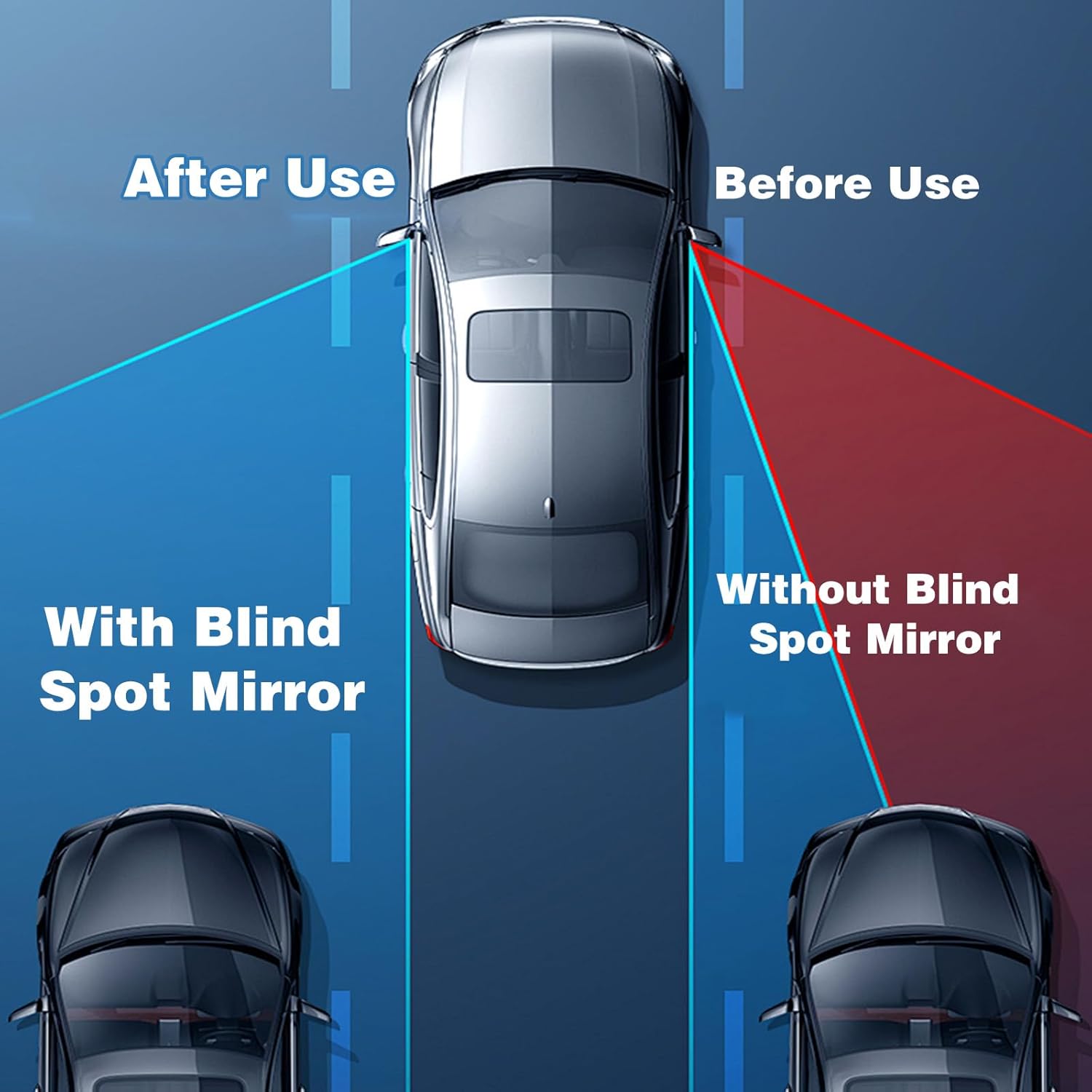 2Pcs Cars Heart Shaped Blind Spot Mirrors Car Side Mirror Blindspot Adjustabe Angle Removable Wide Angle Convex RearView Mirror for Enhanced Safety Universal Fit Stick, Car Accessories for Cars Suvs - Image 5