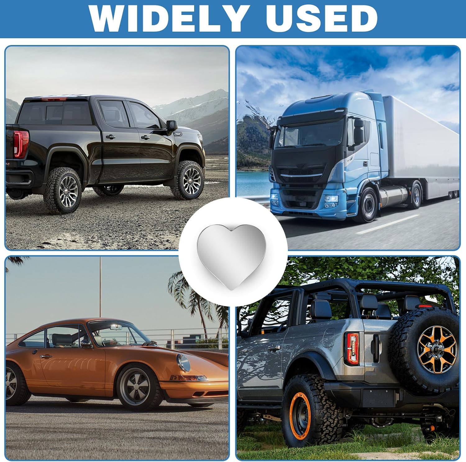 2Pcs Cars Heart Shaped Blind Spot Mirrors Car Side Mirror Blindspot Adjustabe Angle Removable Wide Angle Convex RearView Mirror for Enhanced Safety Universal Fit Stick, Car Accessories for Cars Suvs - Image 7