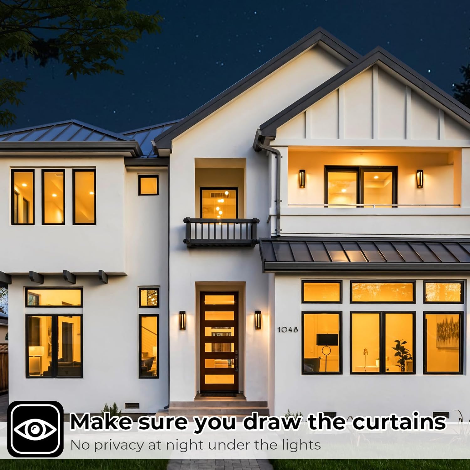 Coavas One Way Privacy Window Film with 3 Tools, Reflective Mirror Home Window Tint See Out Not in Sun Blocking Window Security Clings Self-Adhesive Daytime Privacy House Window Cover,17.5x78.7in - Image 9