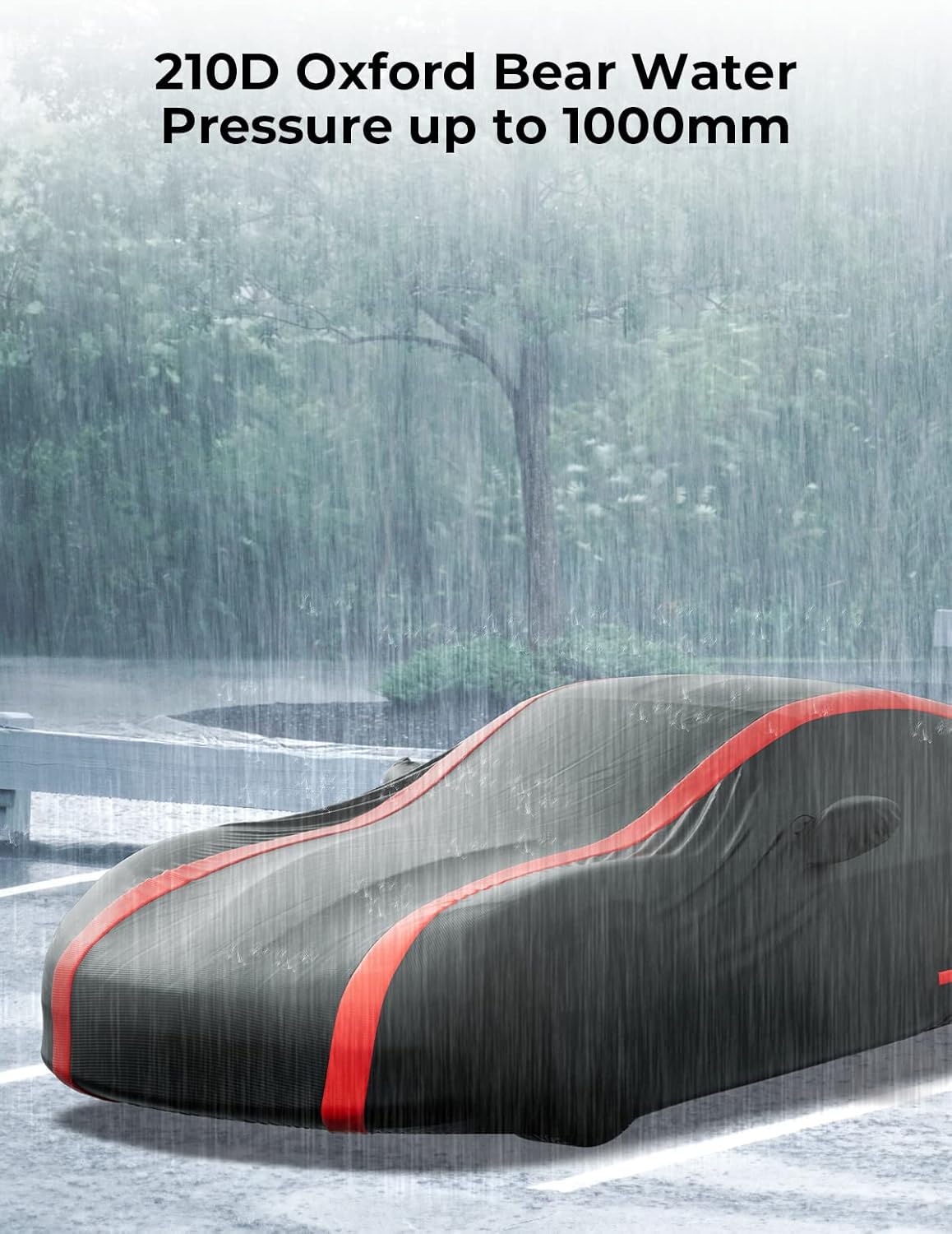 Car Cover Compatible with 2005-2013 Corvette C6 Stingray/Z06/Z51, Waterproof All Weather Car Cover Indoor Outdoor - Image 2